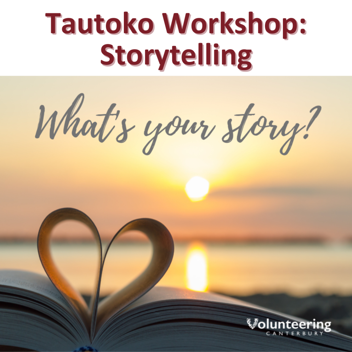 Image for Tautoko Workshop: Storytelling