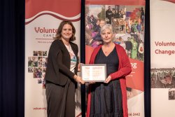 Note Writing Team, One Mother to Another, with their Award