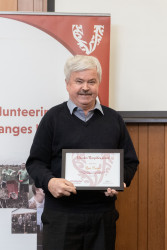 Ross Purves, from St John of God, with his Award