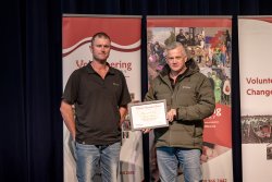 Management Team, Hunters4Hope, with their Award