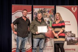 Management Team, Hunters4Hope, with their Award