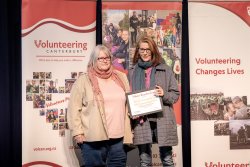 Delta Inn Community Cafe Team, Delta Community Support Trust, with their Award