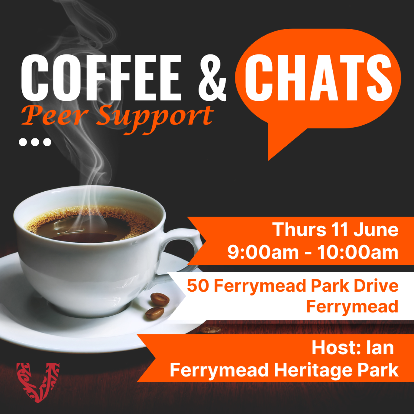 Image for Coffee & Chats Peer Support - June