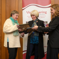 Meals on Wheels & Waves Group, from Lyttelton Community House, receiving an Award