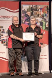 Potters Kitchen Volunteers, Belfast Community Network, with their Award