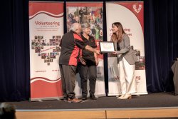 Potters Kitchen Volunteers, Belfast Community Network, with their Award