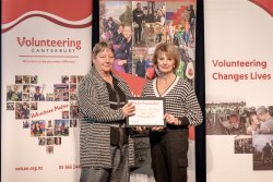 Op Shop Supporters, Julie & Jayne, Nurture Trust, with their Award