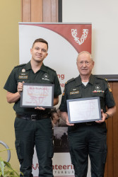 The Akaroa Volunteer team, from St John NZ - Akaroa, with their Awards