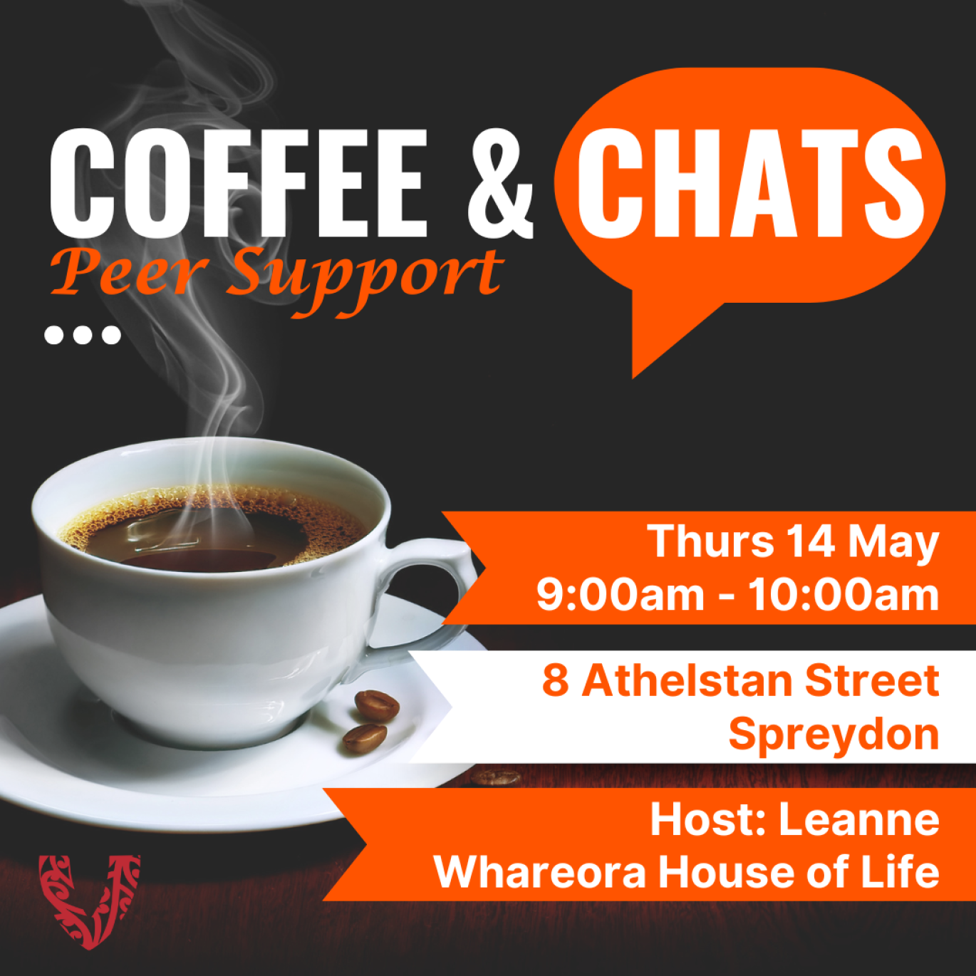 Image for Coffee & Chats Peer Support - May