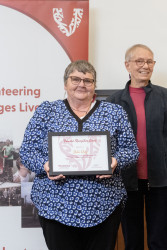 Julie Gray, from Shirley Community Trust, with her Award