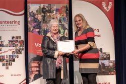 Janette Morris, Whareora House of Life, with her Award