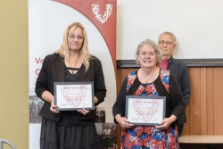 The Administration Support Team, from Lifeline Aotearoa, with their Awards