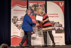 Jean Little, The Salvation Army Driver Programmes, Christchurch, with her Award