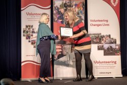 Wendy Nuthall, Grandees, with her Award