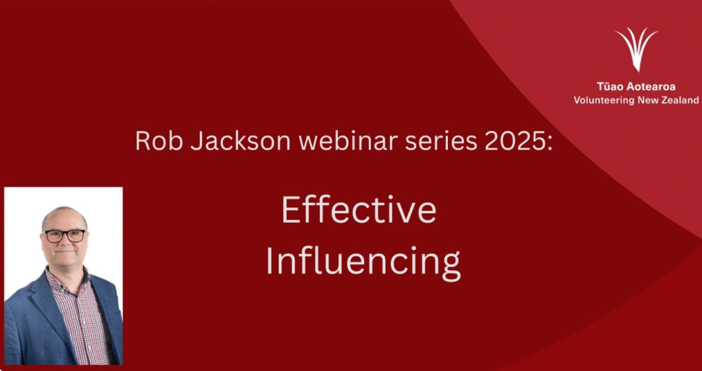 Image for Webinar: Effective Influencing for Volunteer Managers Session 1