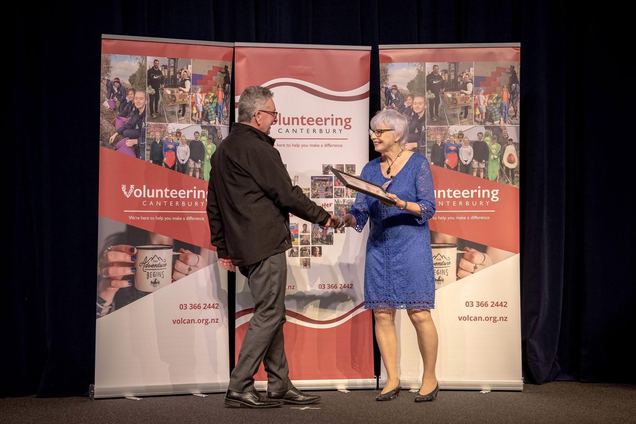 Gary Mitchell, on behalf of Graham Colley, Bone Marrow Cancer Trust, receiving a Volunteer Recognition Award at the 2026 ceremony.