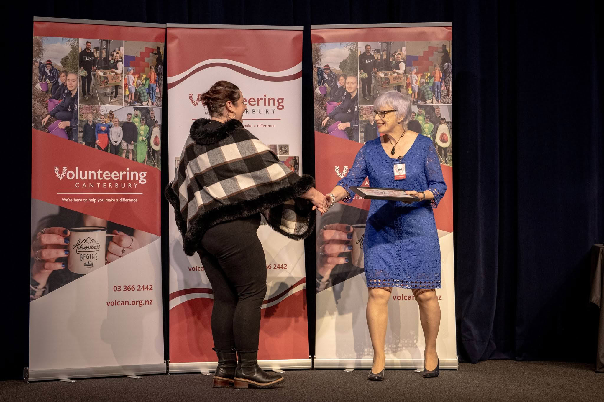 Tessa McLauchlan, CanInspire, receiving a Volunteer Recognition Award at the 2026 ceremony.