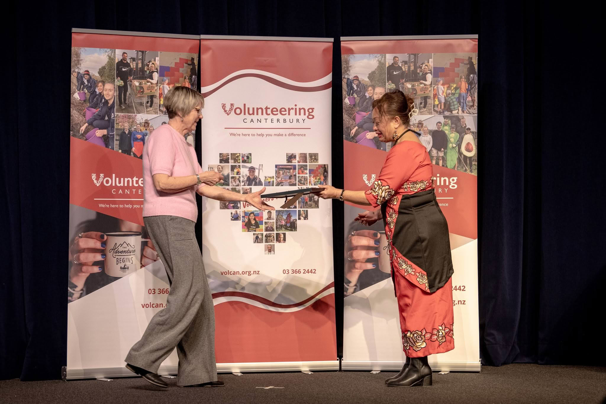 Volunteer Bakers and Deliverers, Good Bitches Baking Ōtautahi Christchurch, receiving a Volunteer Recognition Award at the 2026 ceremony.