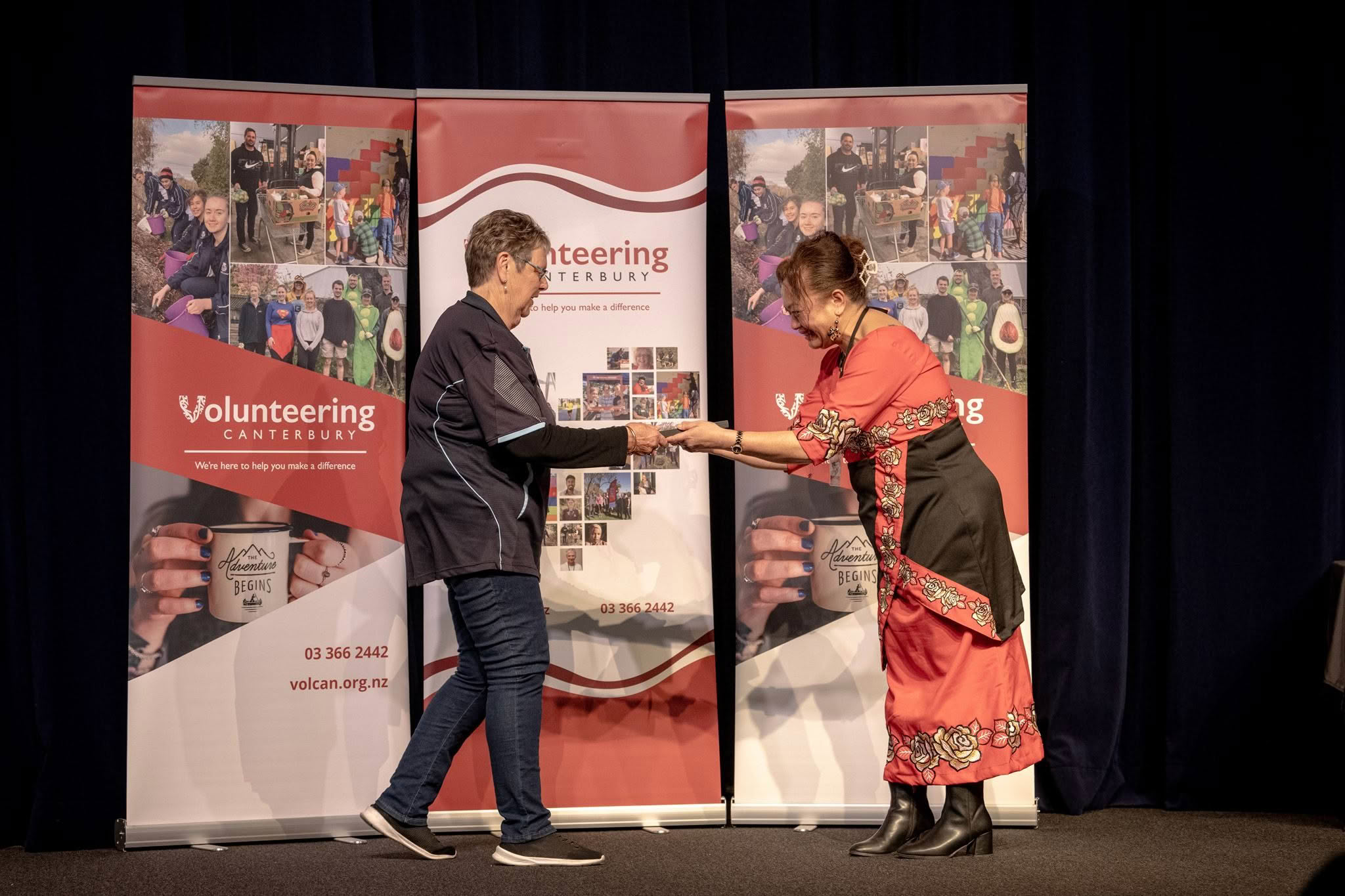 Alison Loffhagen, Hornby Community Patrol, receiving a Volunteer Recognition Award 2026.