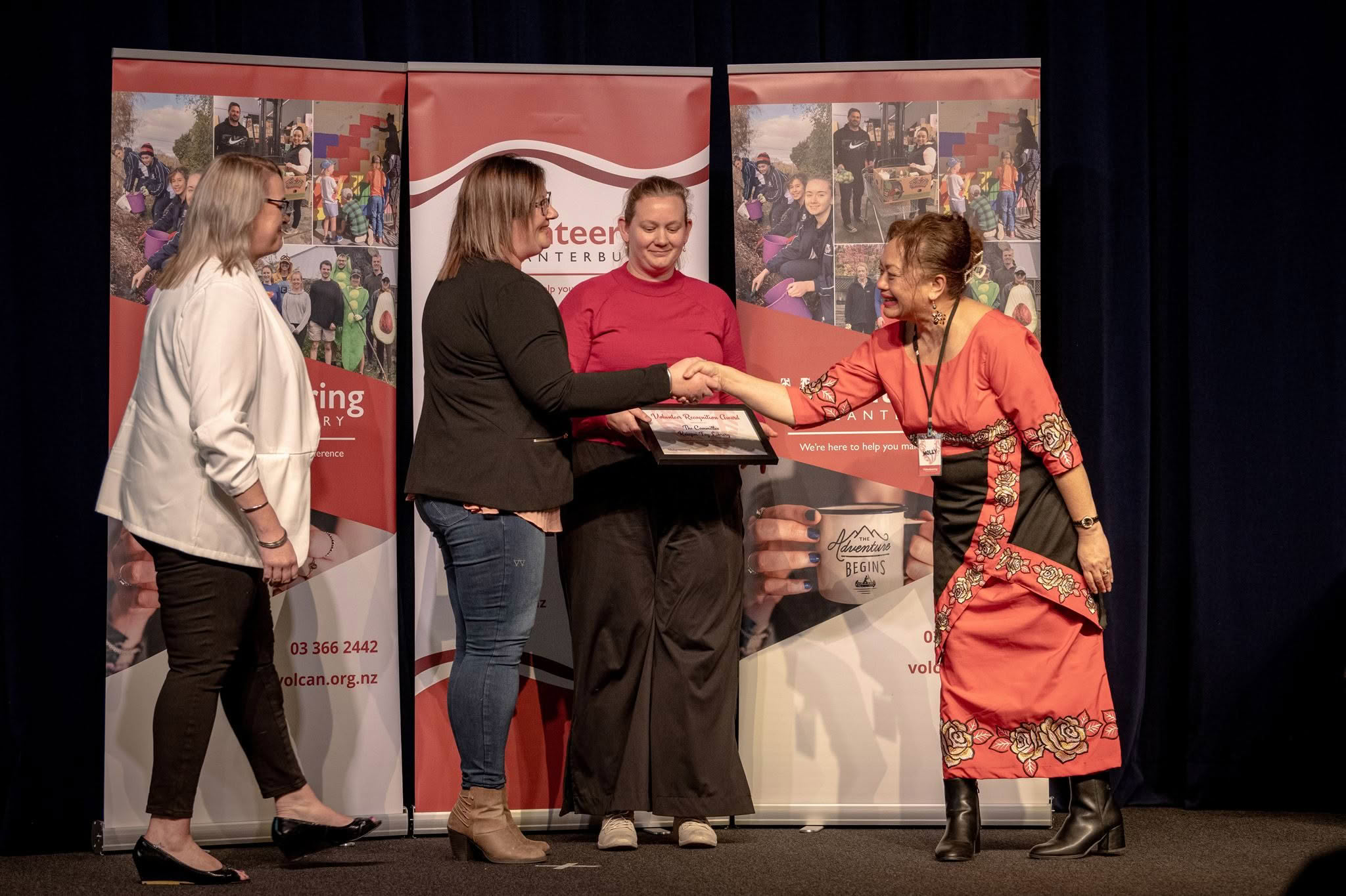 The Committee, Kaiapoi Toy Library, receiving a Volunteer Recognition Award 2026.