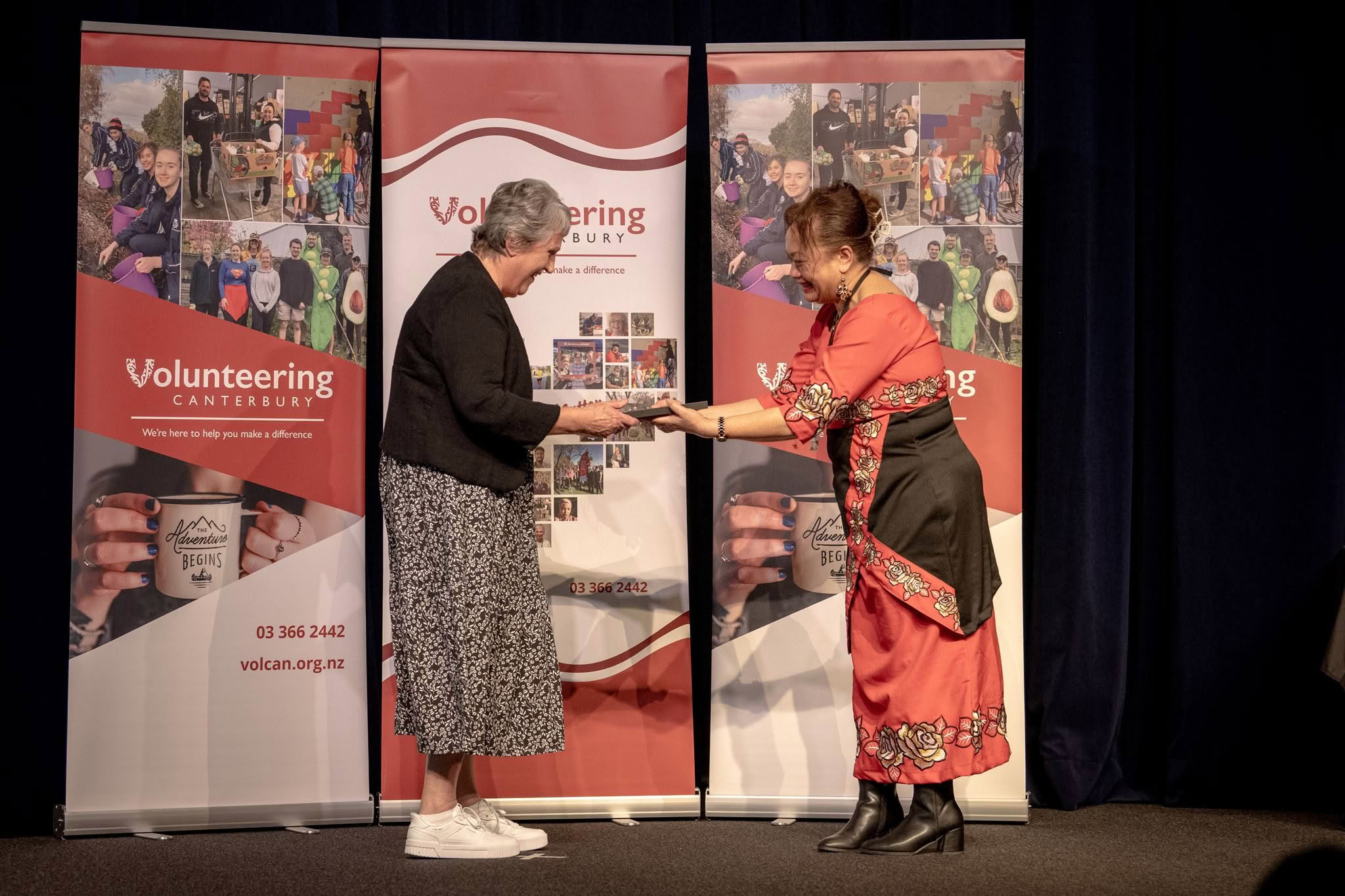 Glenda Harrison, Neighbourhood Trust, receiving a Volunteer Recognition Award 2026.