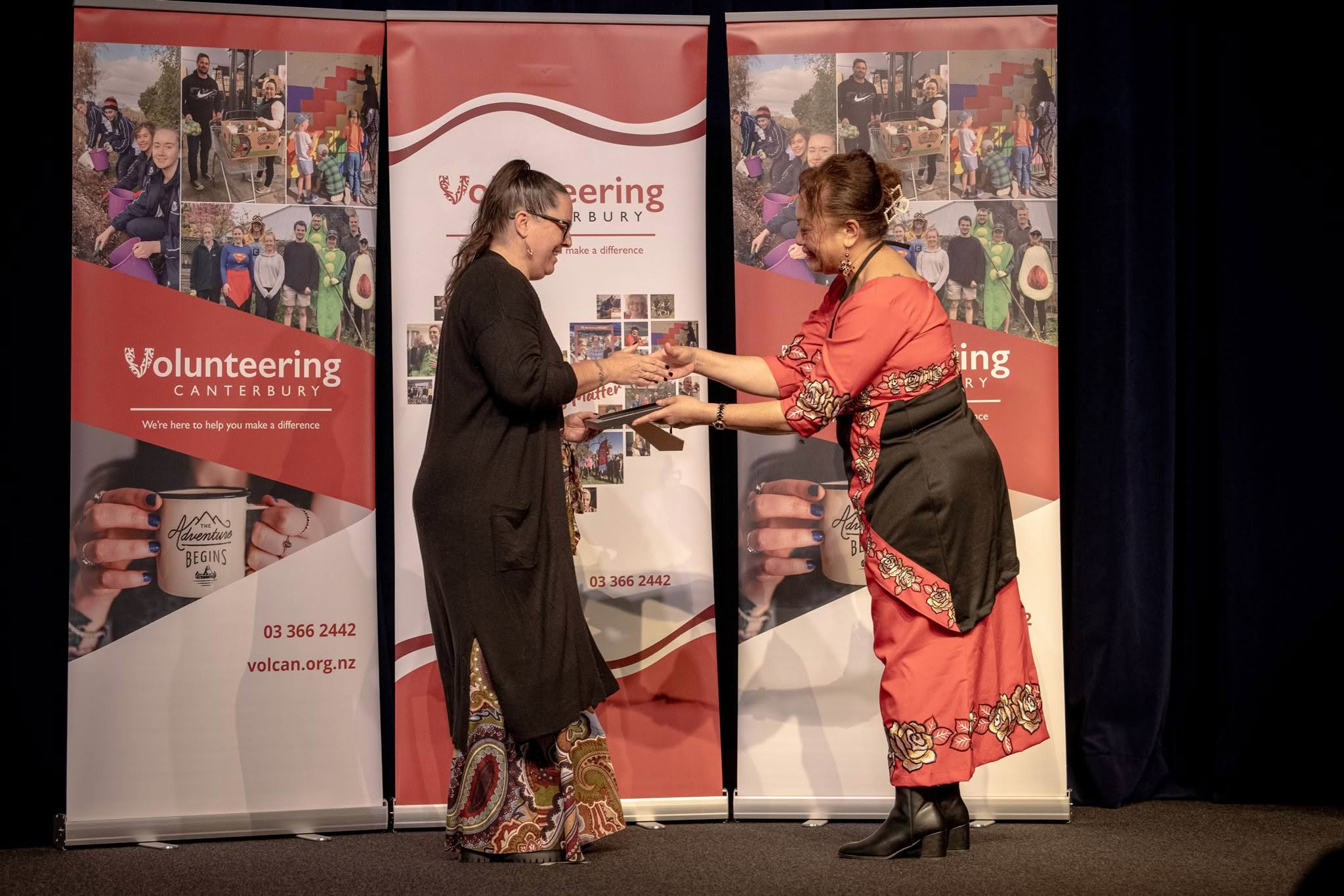 Casey King, New Brighton Project, receiving a Volunteer Recognition Award 2026.