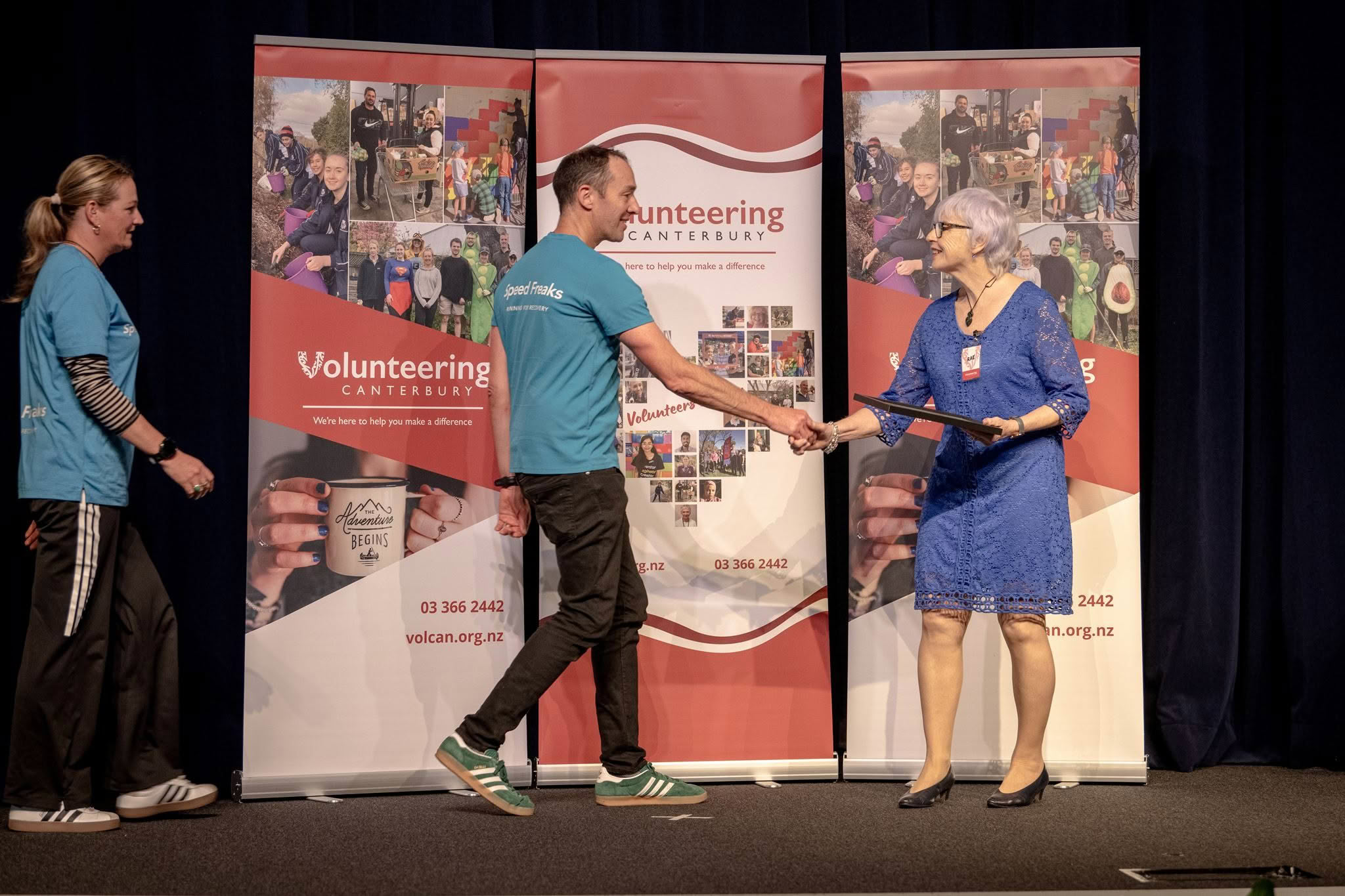 Volunteer Coaches and Peer Volunteers, Speed Freaks Charitable Trust, receiving a Volunteer Recognition Award 2026.