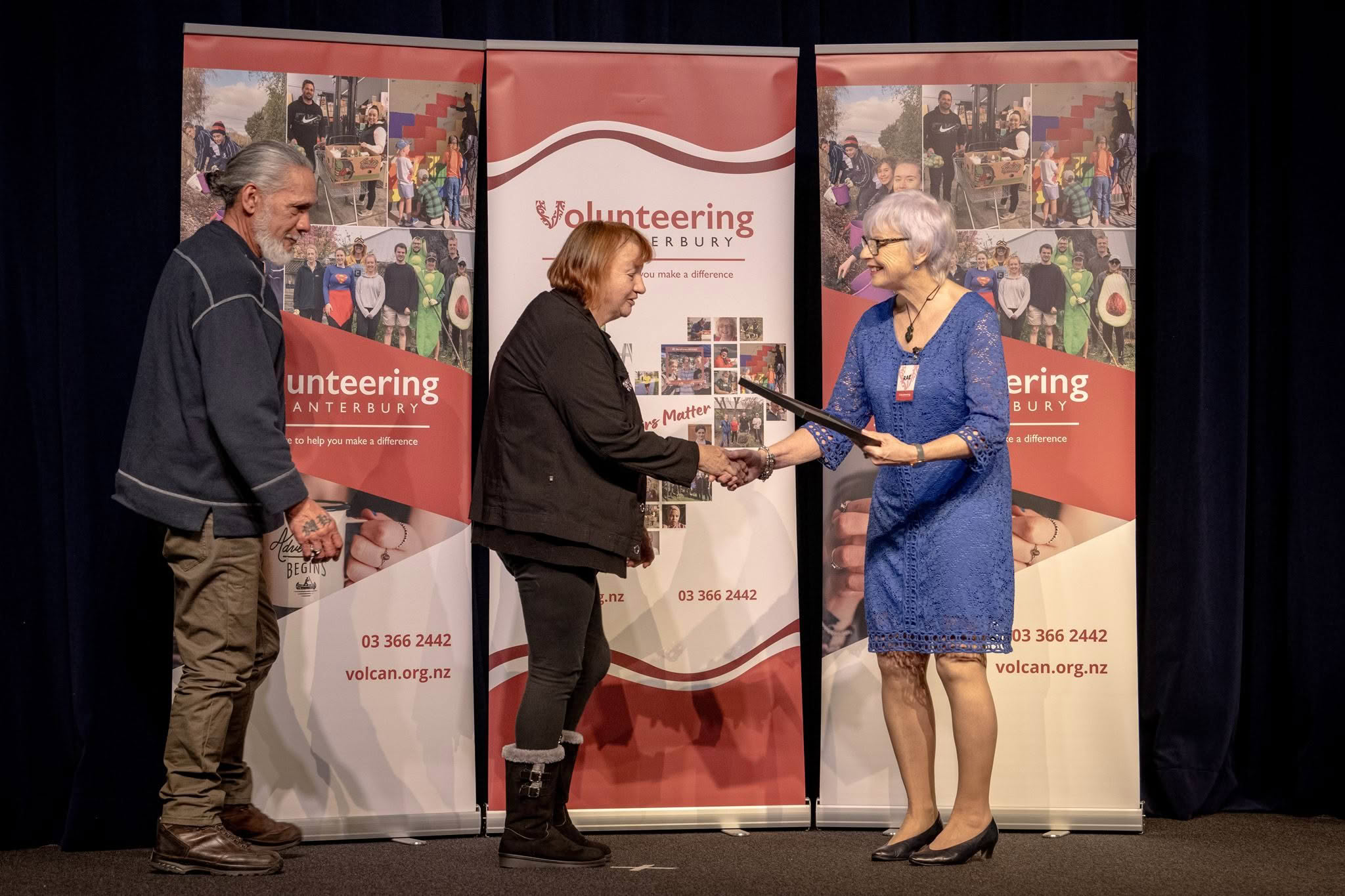 Waltham Cottage Volunteers, Te Whare Roopu o Oterepo Waltham Community Cottage, receiving a Volunteer Recognition Award 2026.