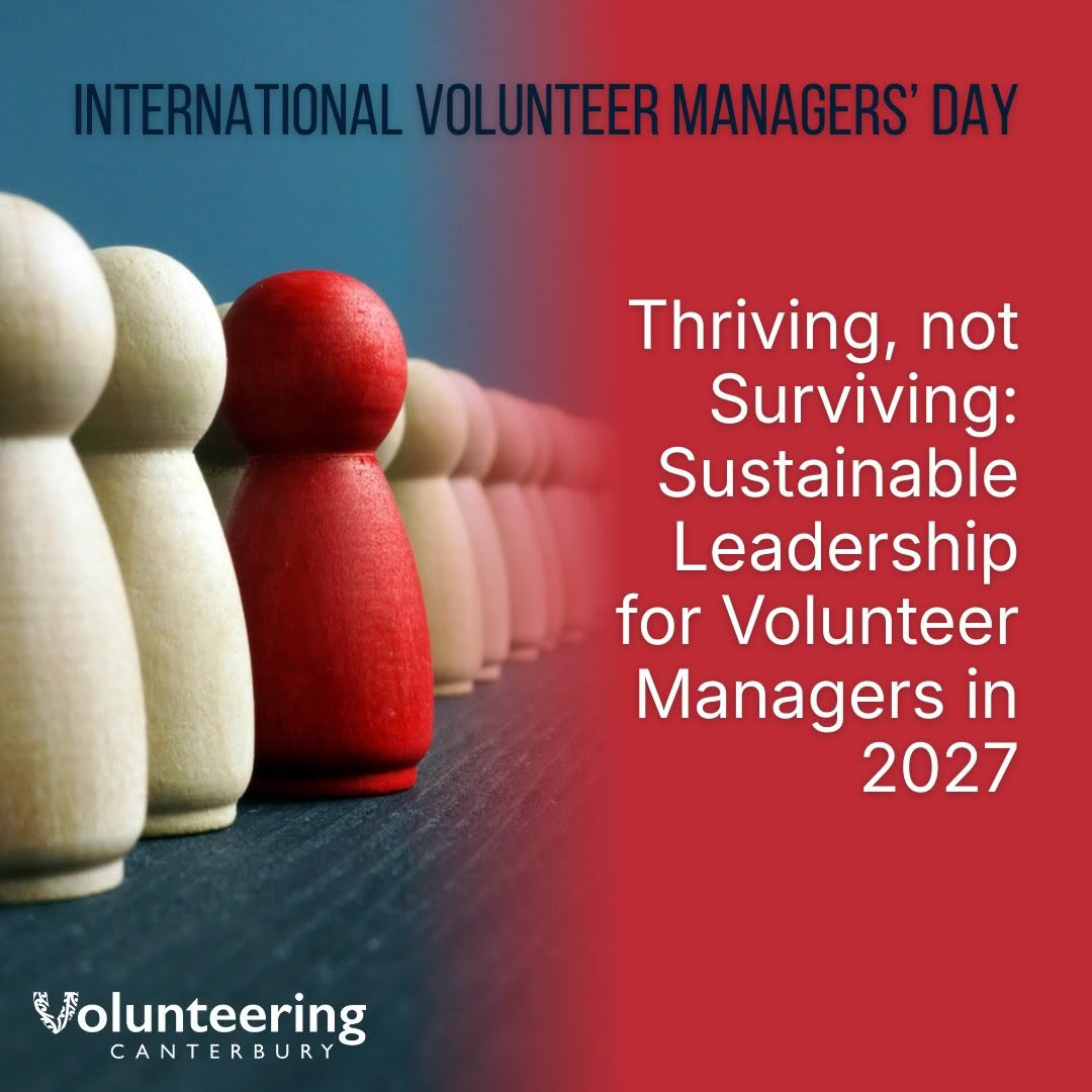 Event tile for International Volunteer Managers' Day workshop on Sustainable Leadership