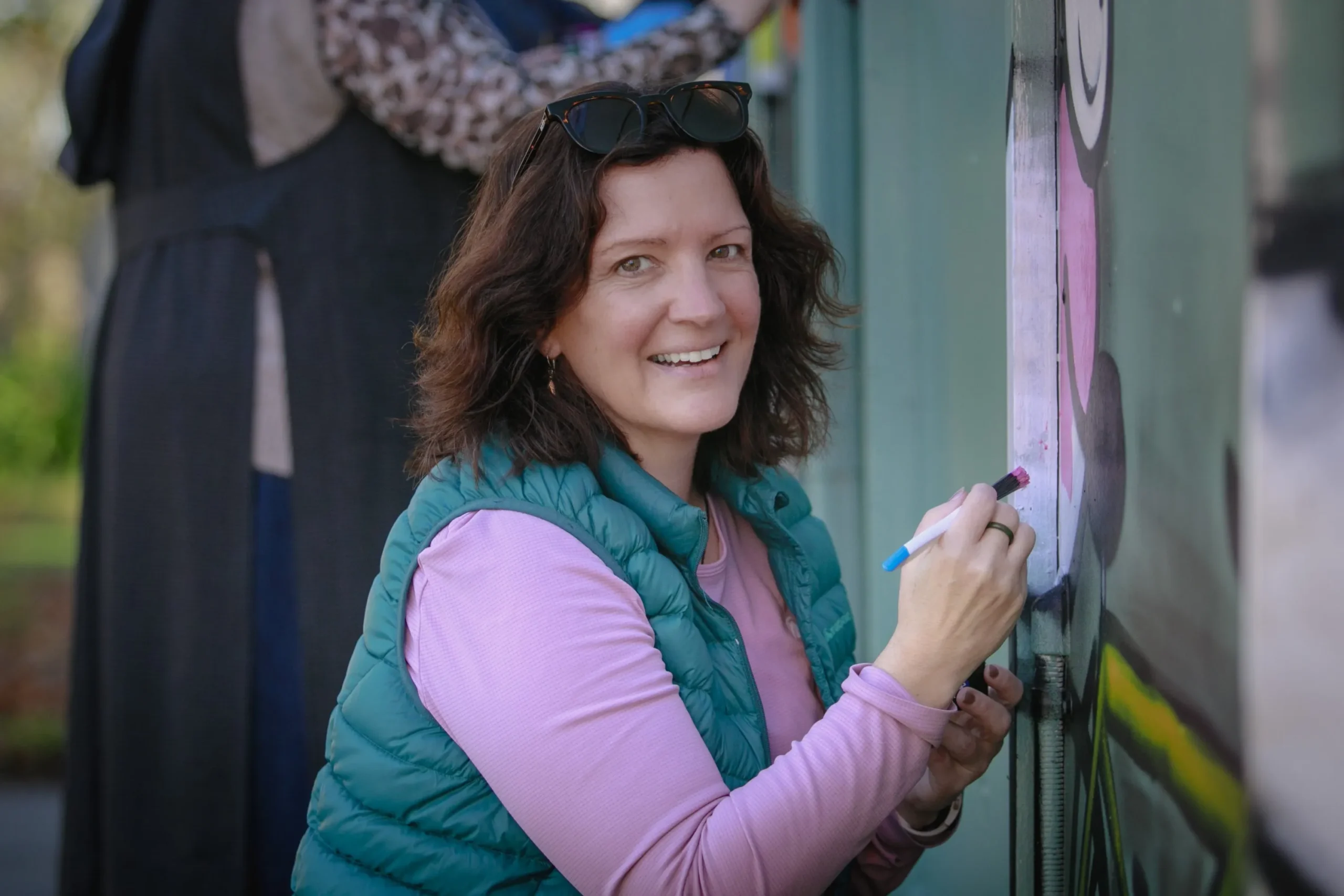 Councillor Sara Templeton, painting